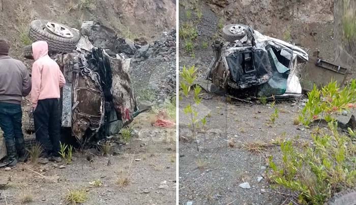 Huancavelica: serumista muere tras despiste y volcadura de ambulancia